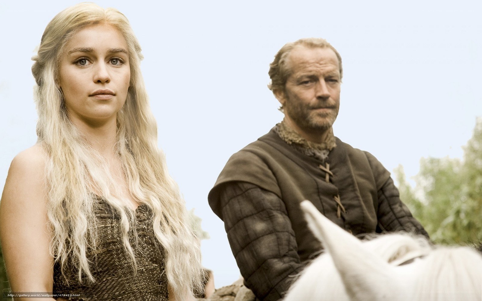 Daenerys and a man on horseback