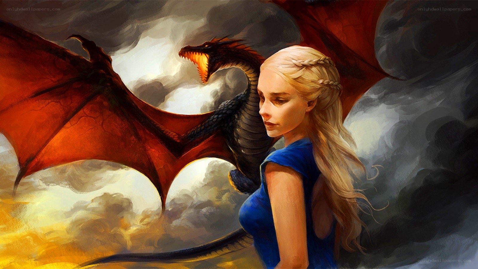 Daenerys and her dragon