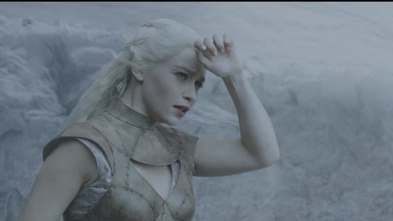Daenerys in a snowy landscape