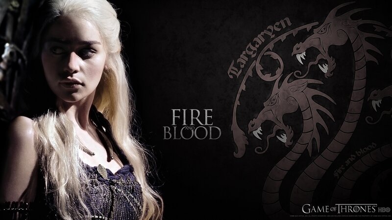 Daenerys Targaryen and the Targaryen sigil