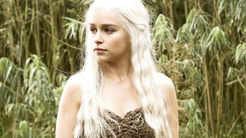 Daenerys Targaryen in a forest
