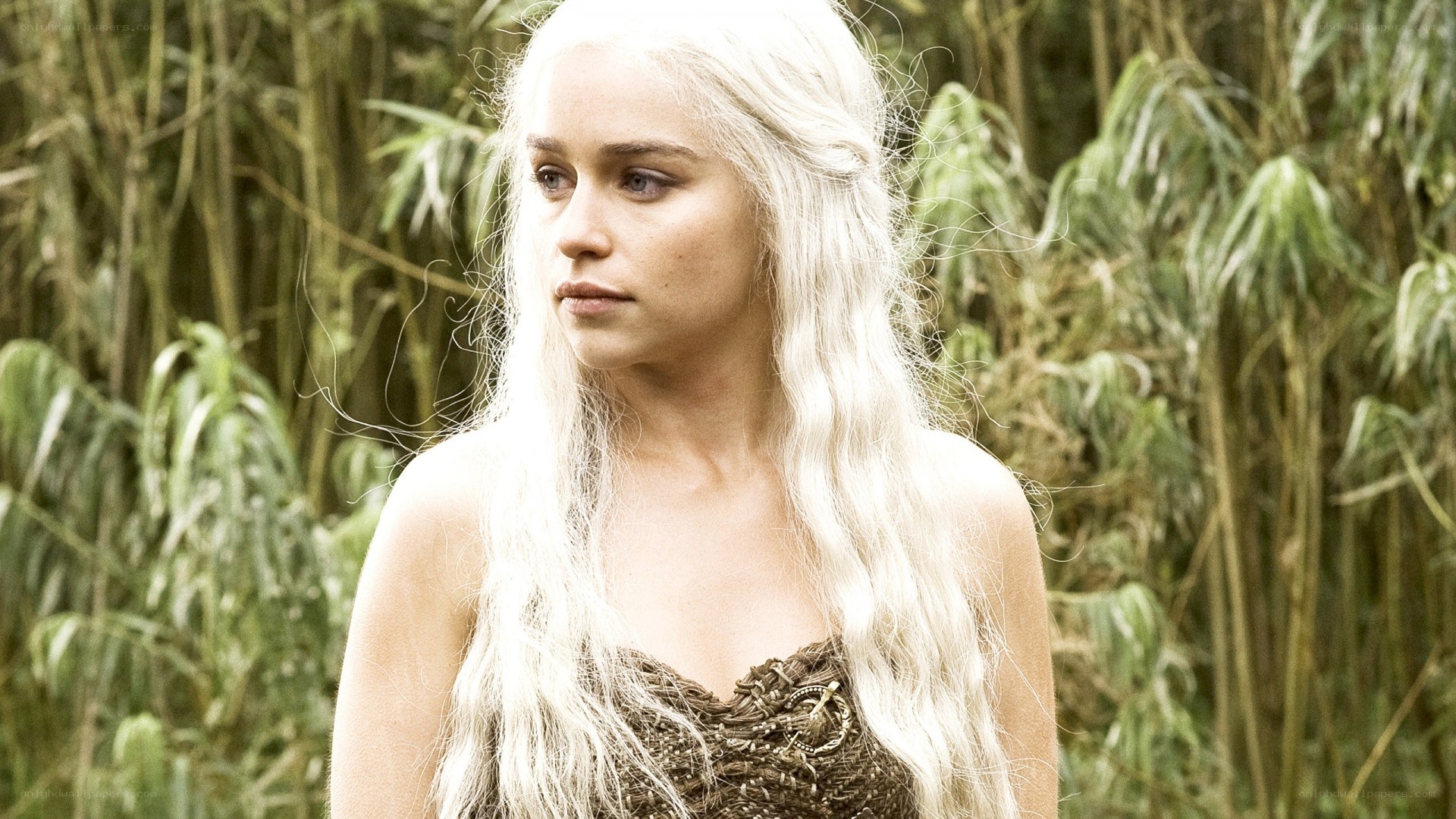 Daenerys Targaryen in a forest