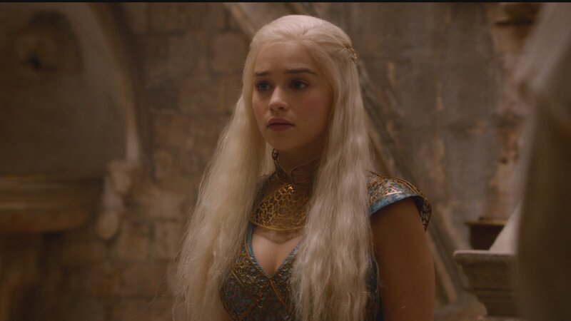 Daenerys Targaryen in ornate dress