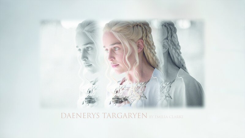 Daenerys Targaryen Portrait — White