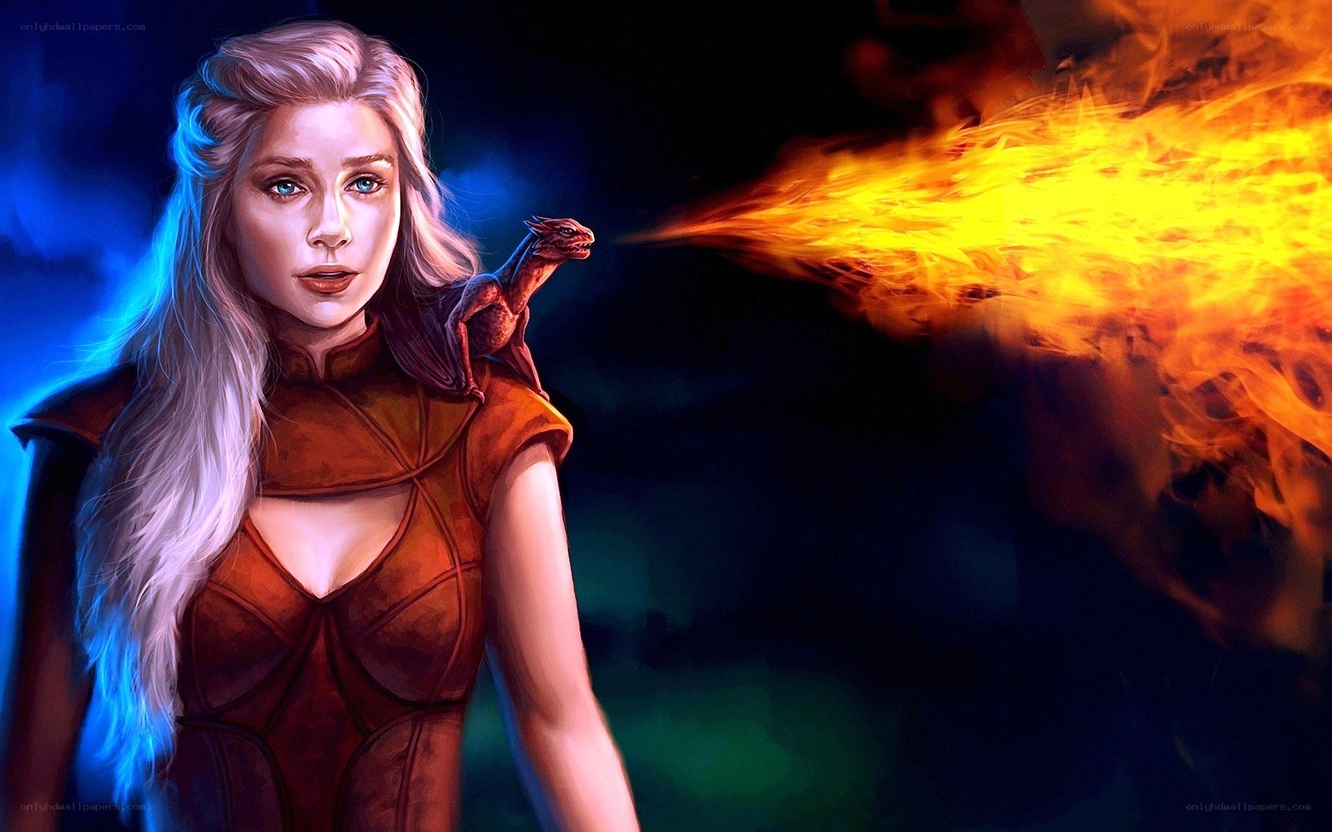 Daenerys Targaryen with dragon