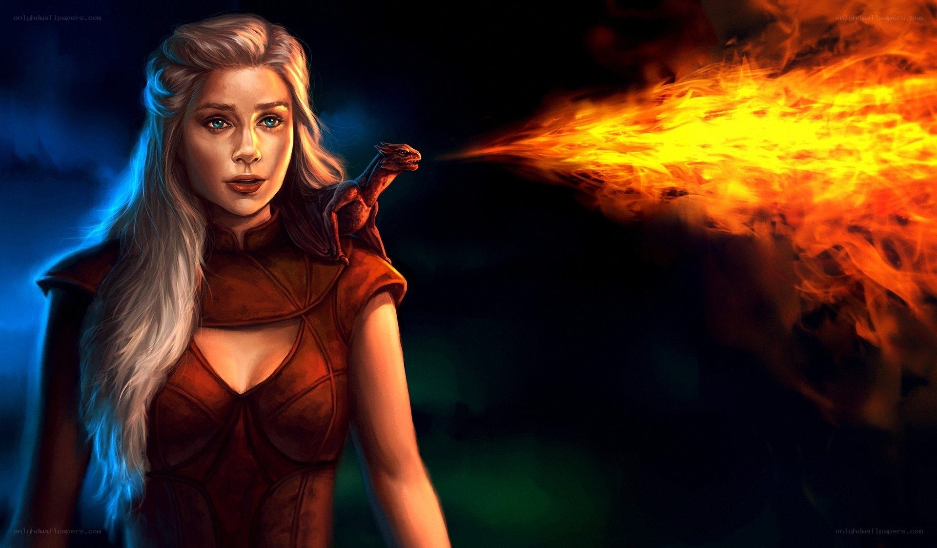 Daenerys Targaryen with dragon