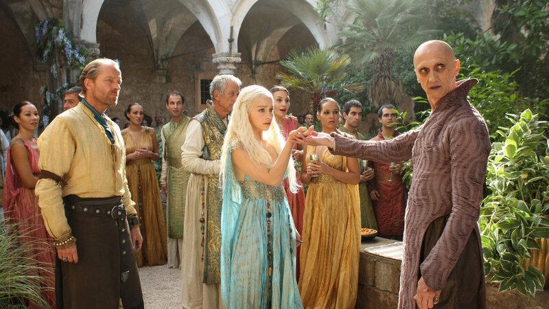 Daenerys with the High Septon