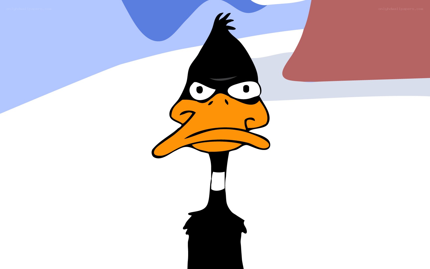 Daffy Duck angry face