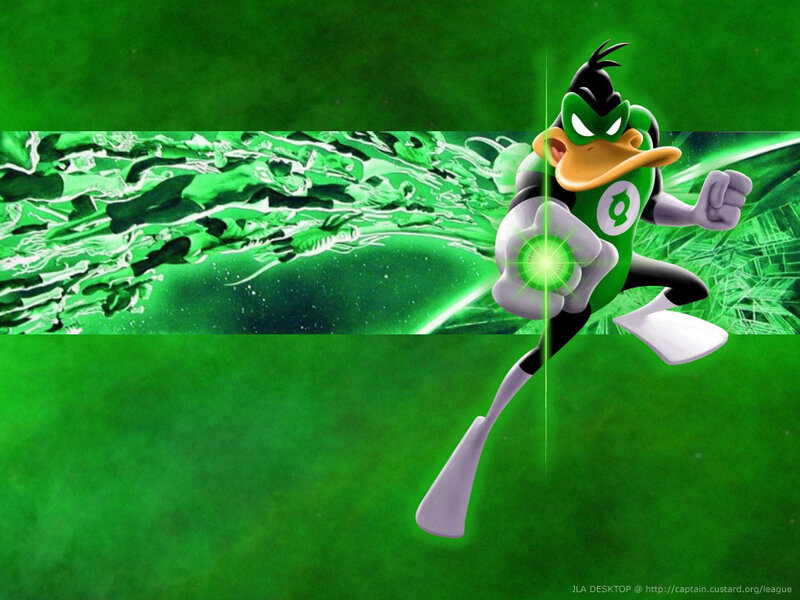 Daffy Duck as Green Lantern