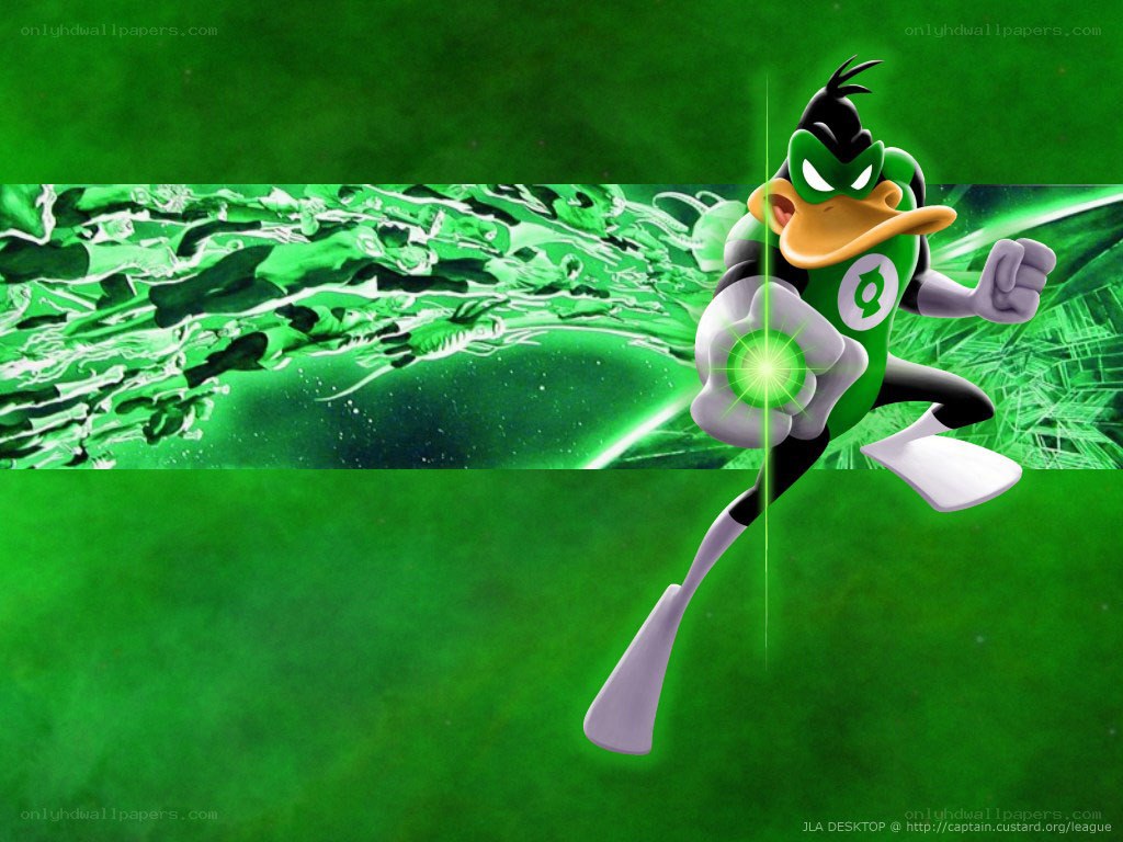 Daffy Duck as Green Lantern