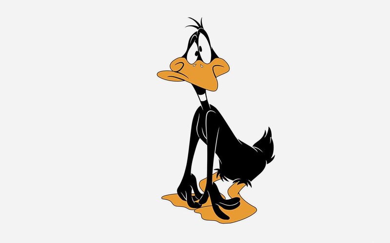 Daffy Duck Character — Black, Neutral, Comic, Yellow