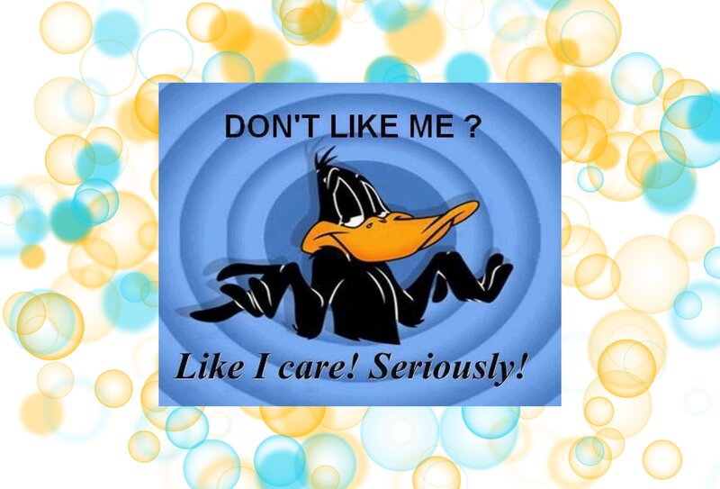 Daffy Duck Character — Blue, Indifferent