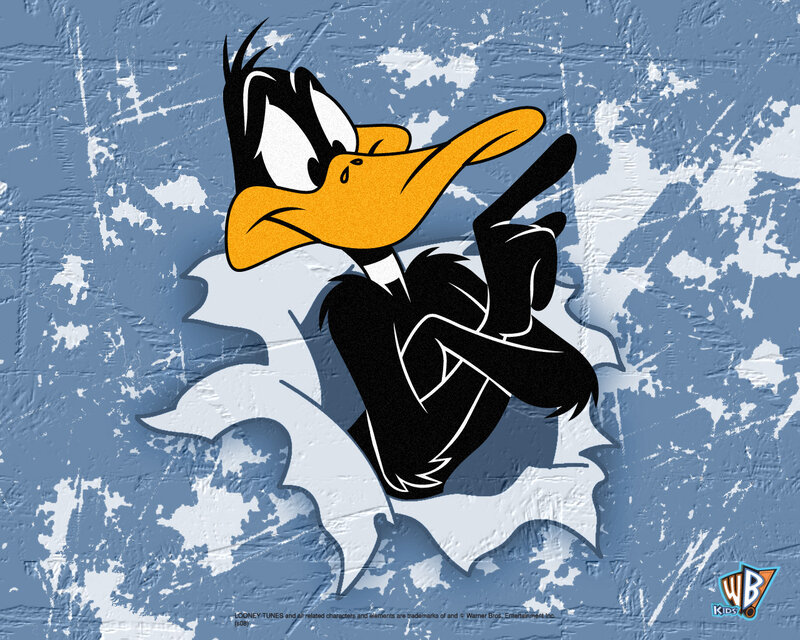 Daffy Duck Character — Blue, Playful, Illustration