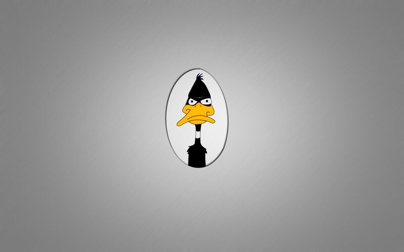 Daffy Duck Character — Gray