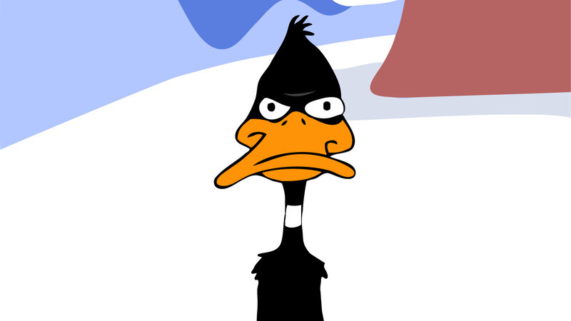 Daffy Duck Character — White