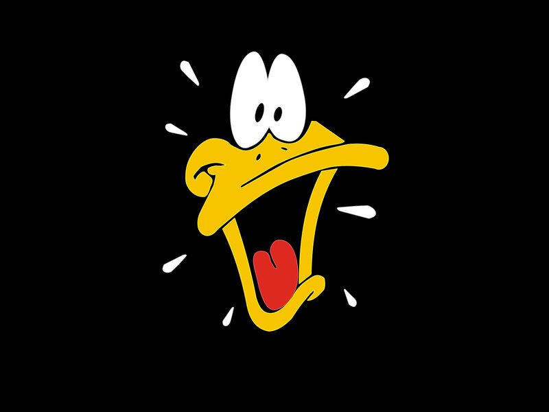 Daffy Duck Head — Yellow