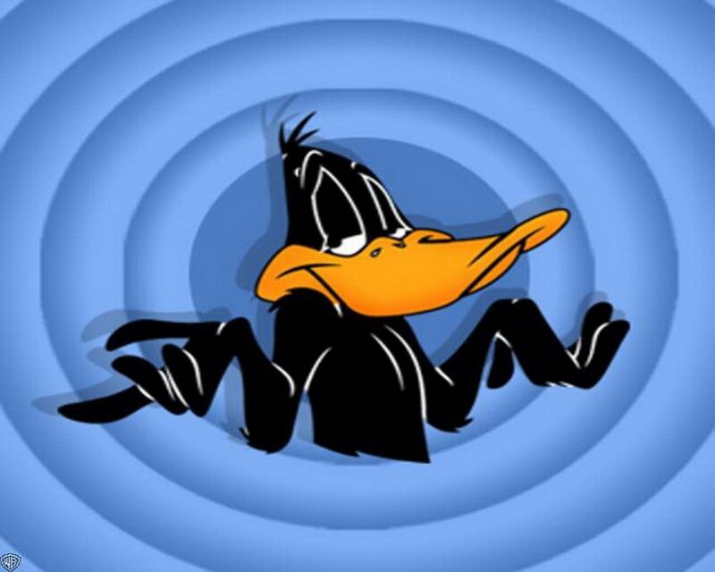 Daffy Duck in motion