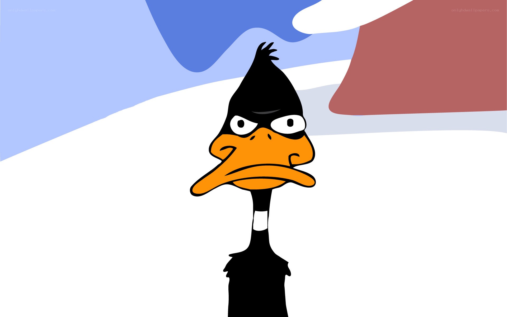 Daffy Duck in snow