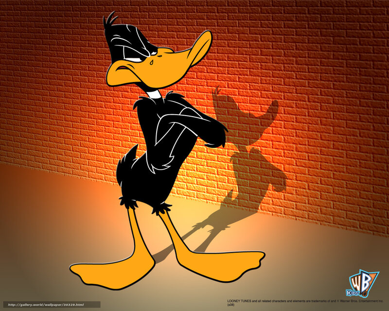 Daffy Duck in spotlight