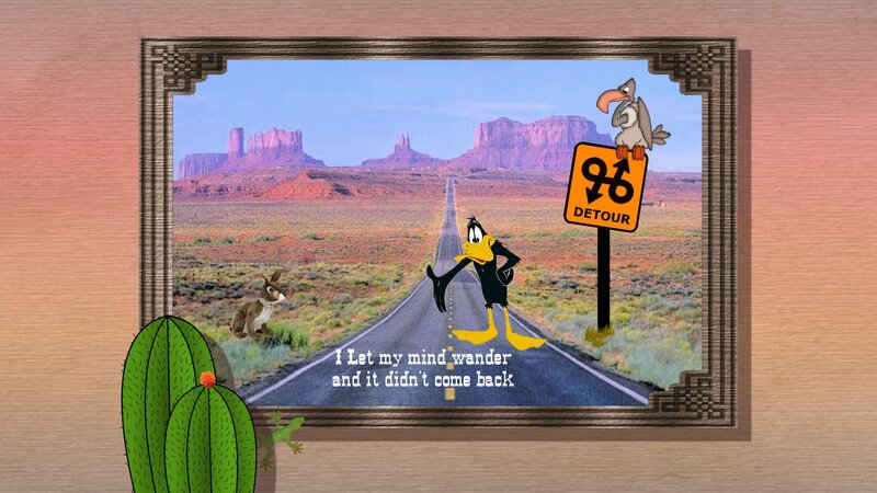 Daffy Duck on Road
