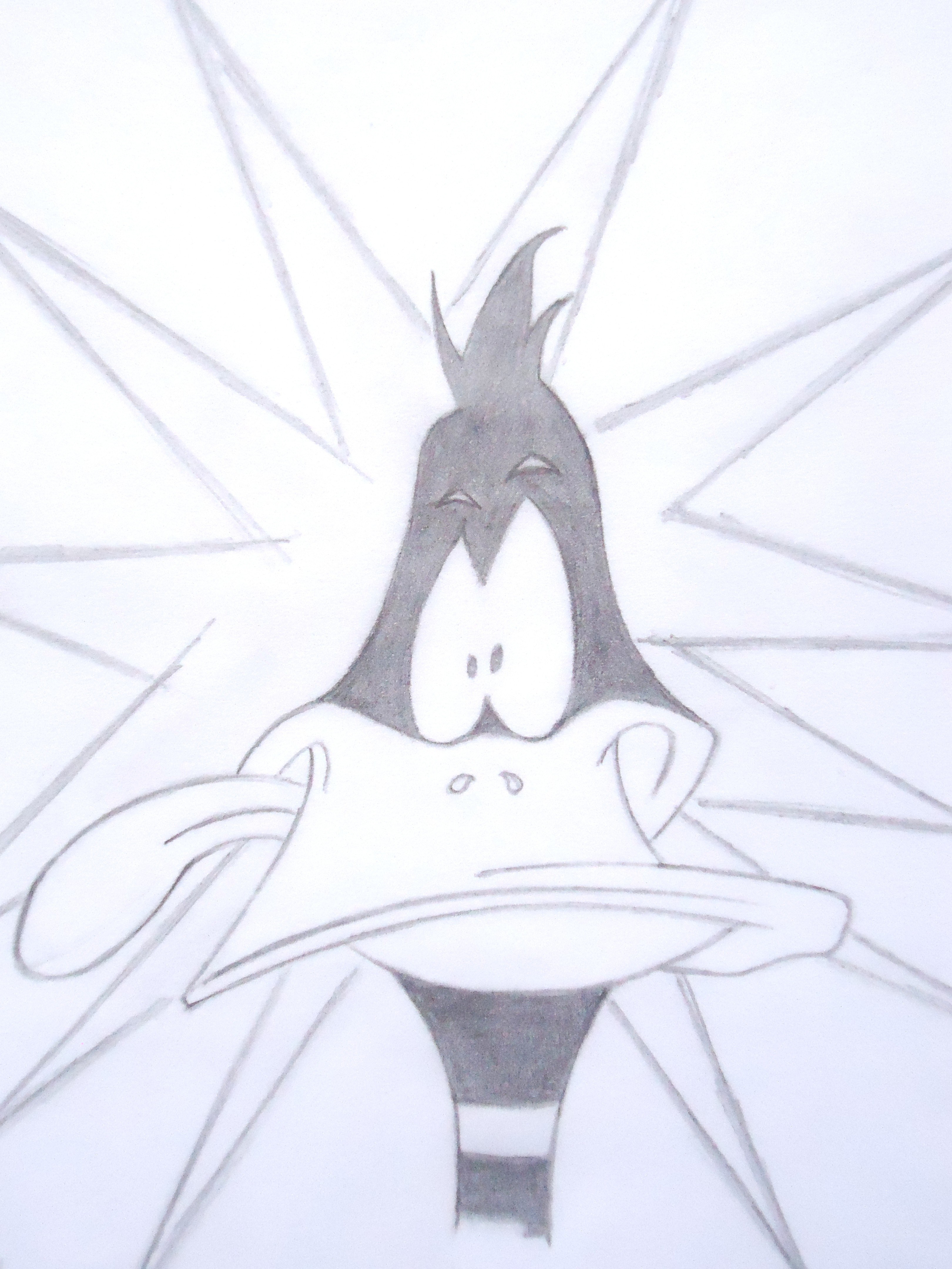 Daffy Duck pencil sketch