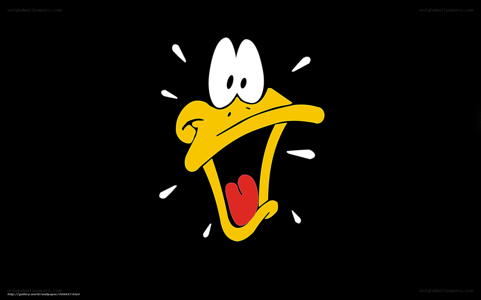 Daffy Duck screaming