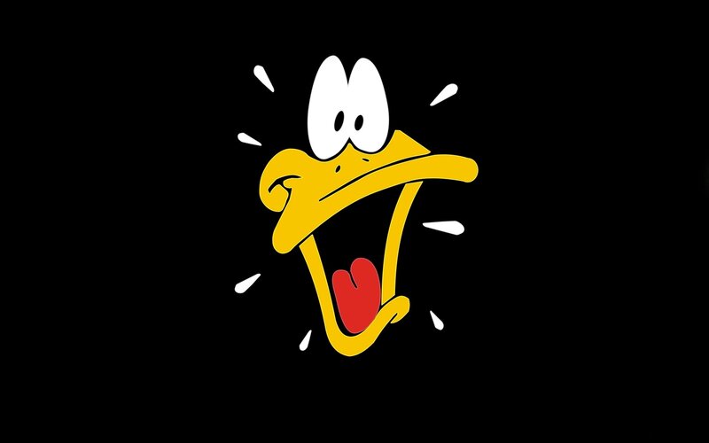 Daffy Duck screaming