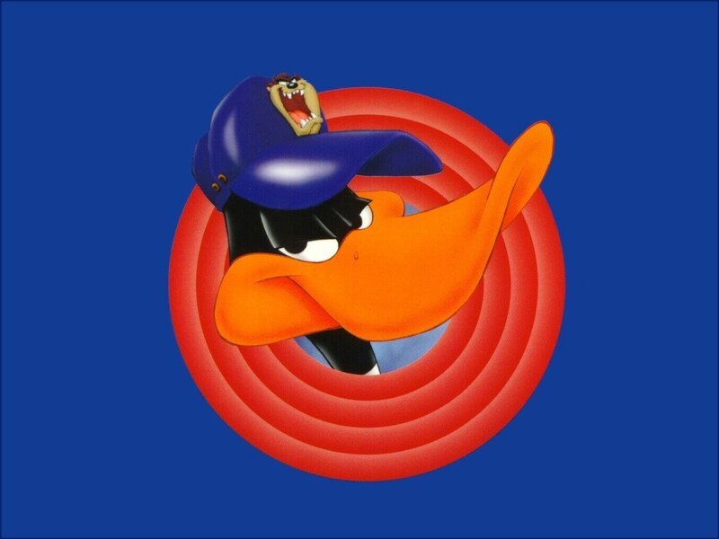 Daffy Duck with Tasmanian Devil