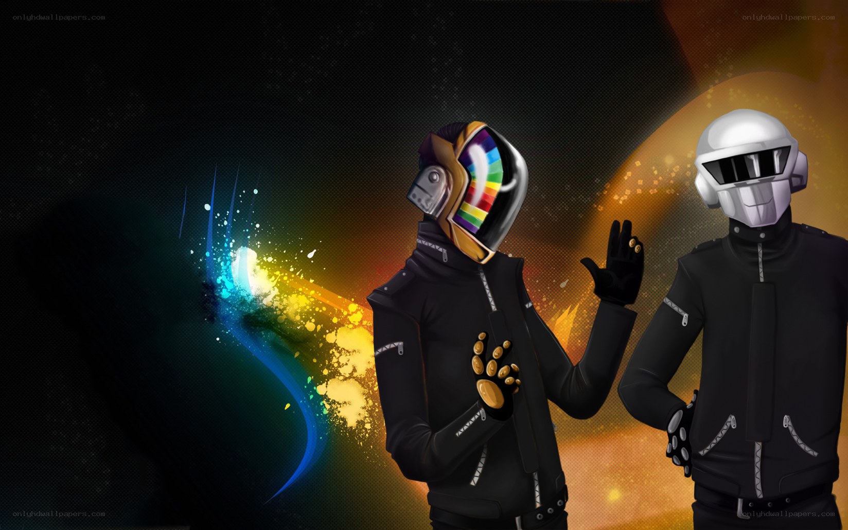 Daft Punk art illustration
