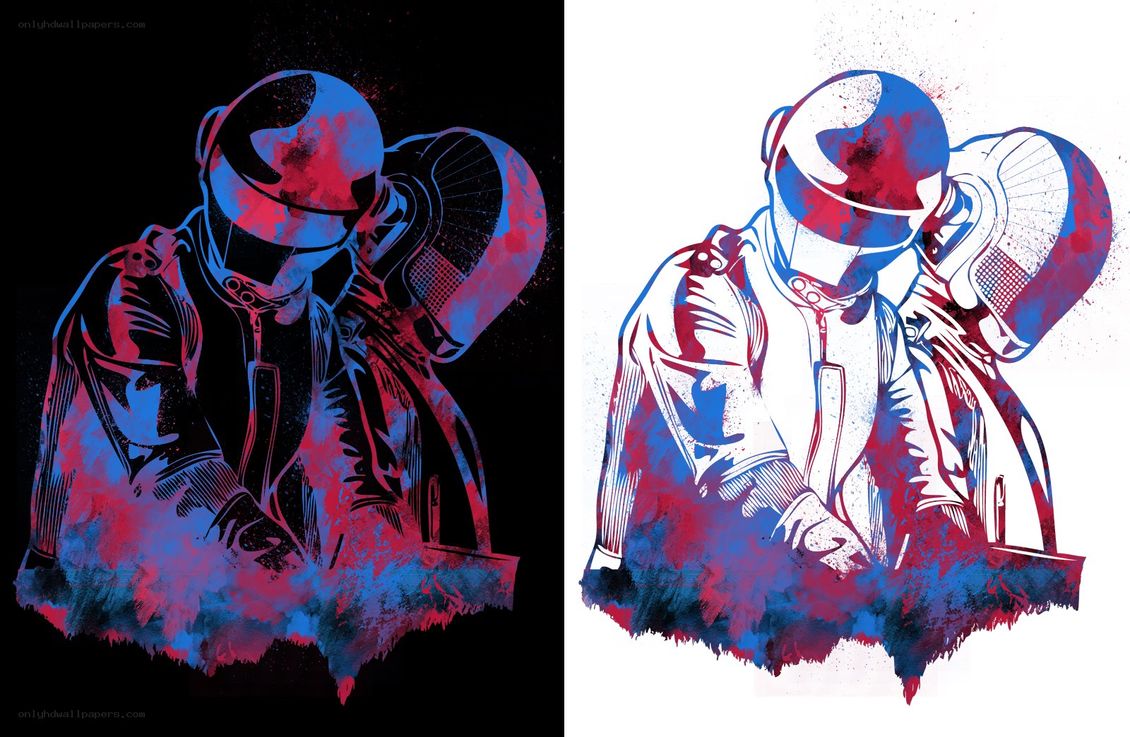Daft Punk art illustration