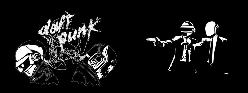 Daft Punk artwork illustration
