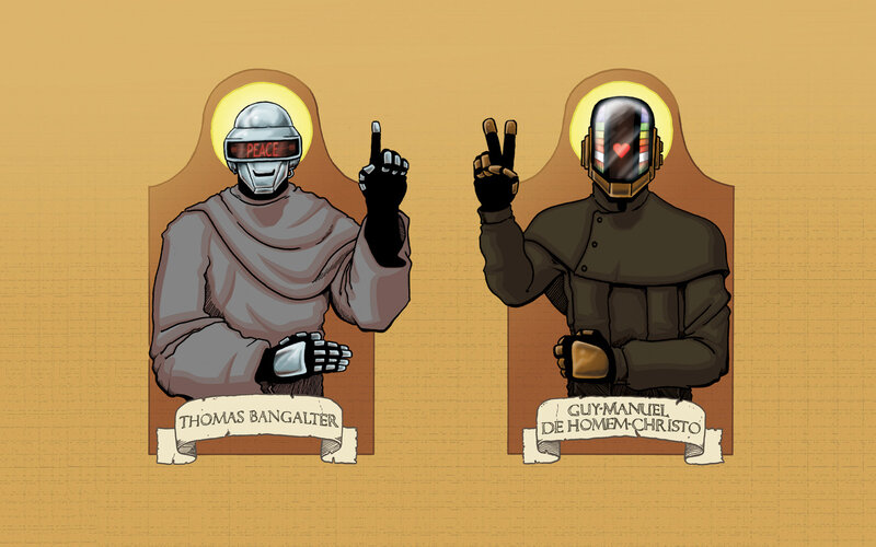 Daft Punk as saints