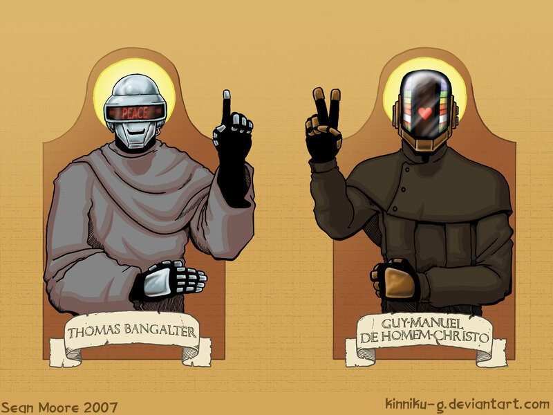 Daft Punk as saints