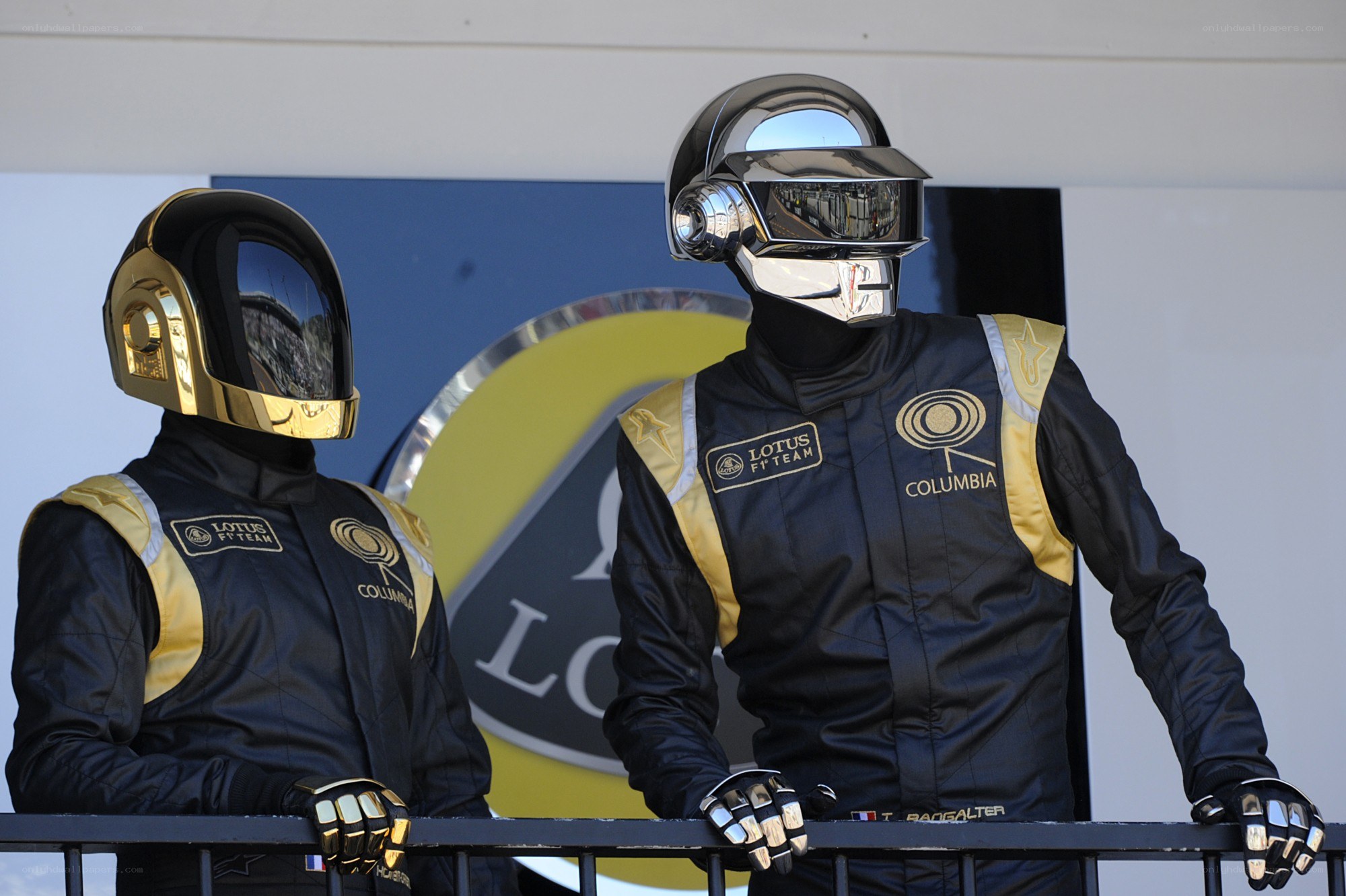 Daft Punk at a race event