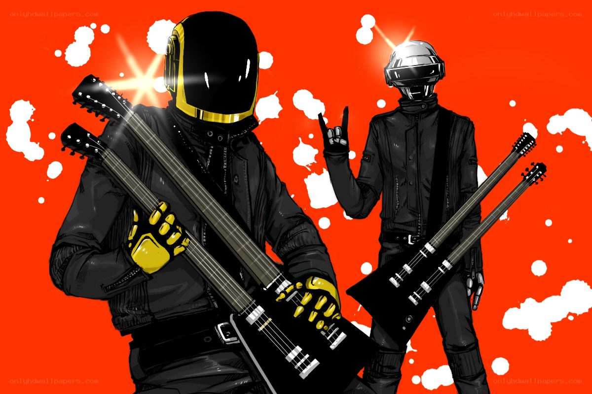 Daft Punk band illustration