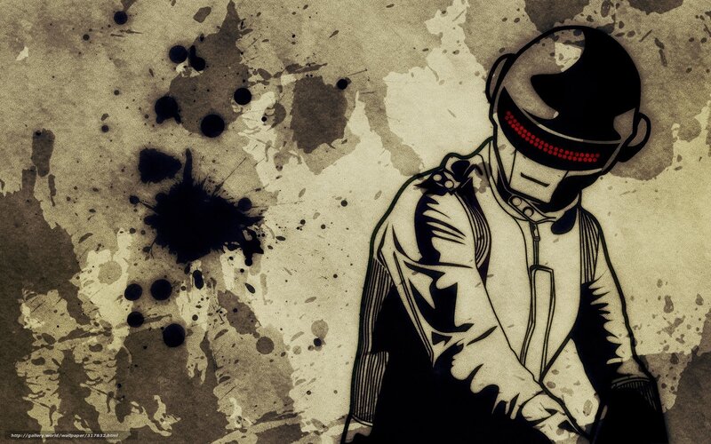 Daft Punk character illustration