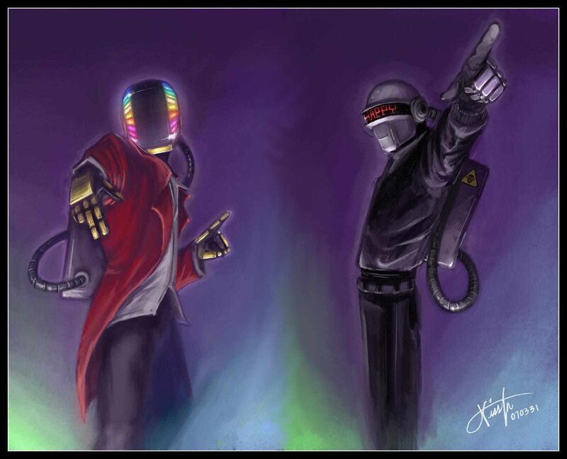 Daft Punk characters art