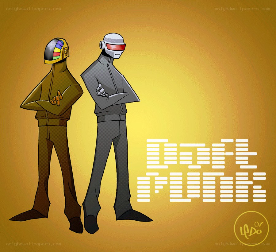 Daft Punk characters illustration