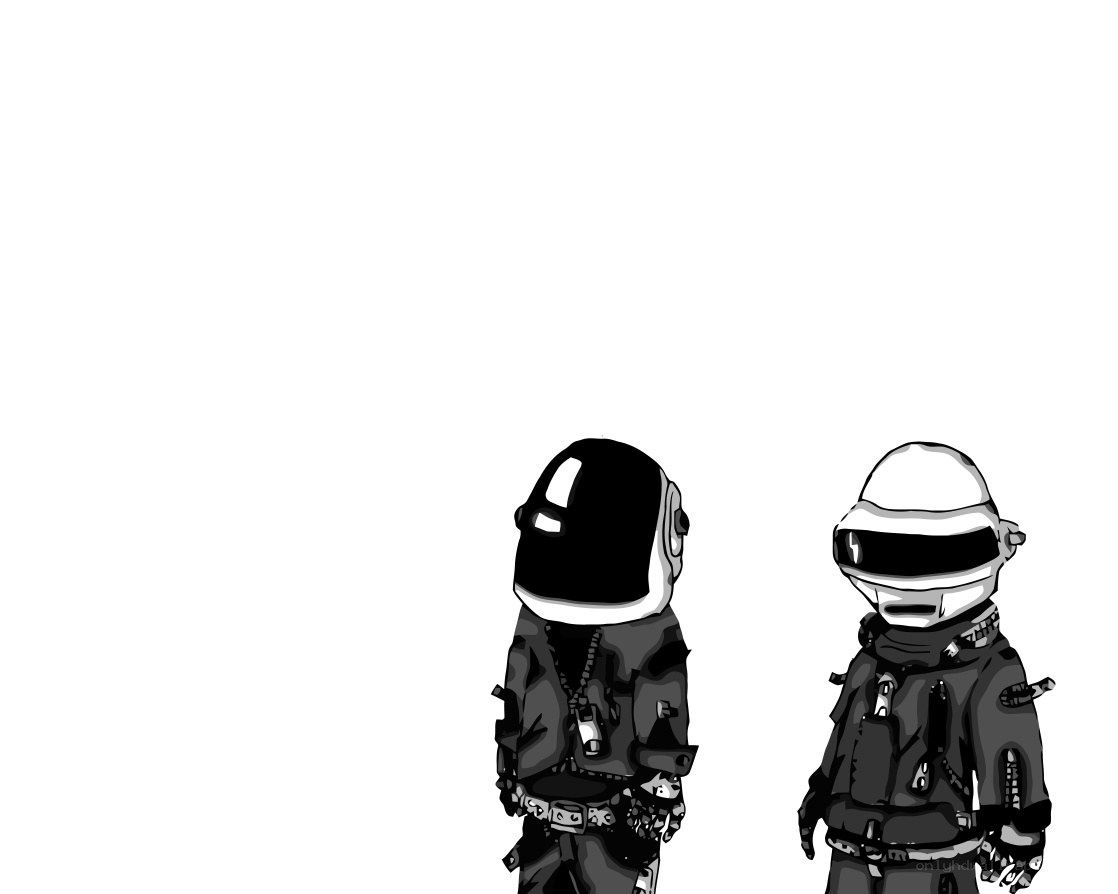 Daft Punk characters illustration