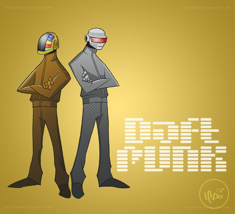 Daft Punk characters illustration