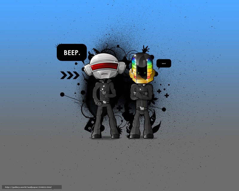 Daft Punk chibi art