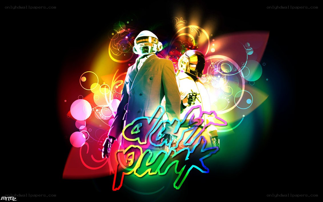 Daft Punk colorful artwork