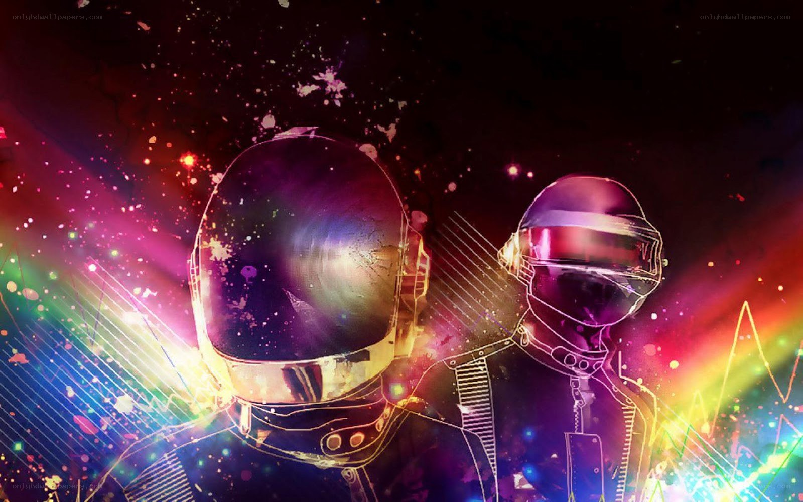 Daft Punk concert art