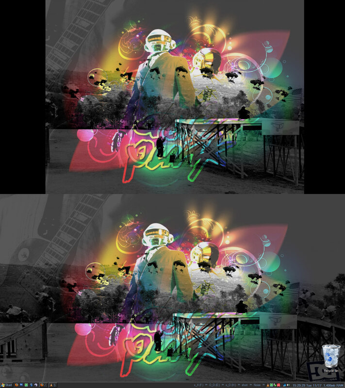 Daft Punk concert art collage