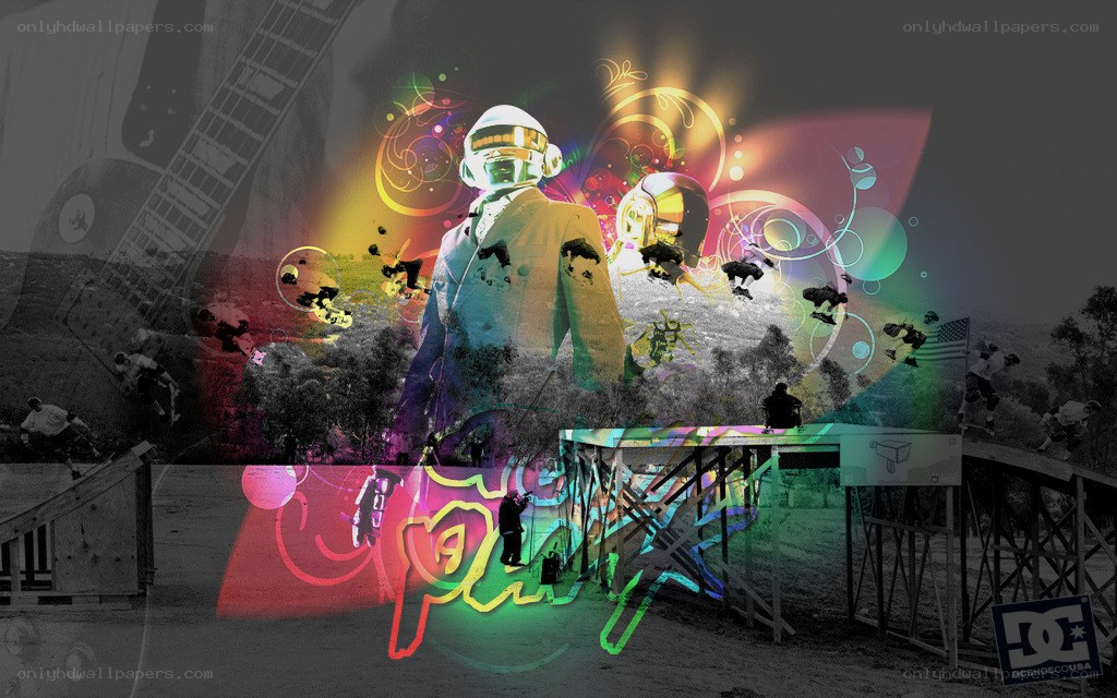 Daft Punk concert collage