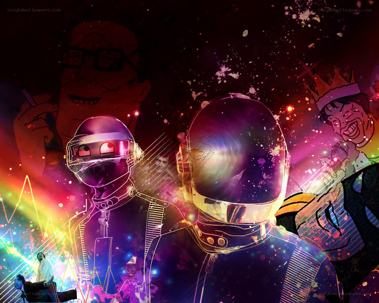 Daft Punk concert collage