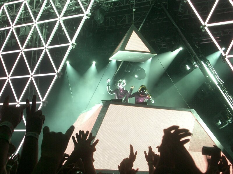 Daft Punk concert performance