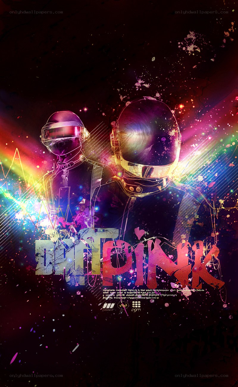 Daft Punk concert poster