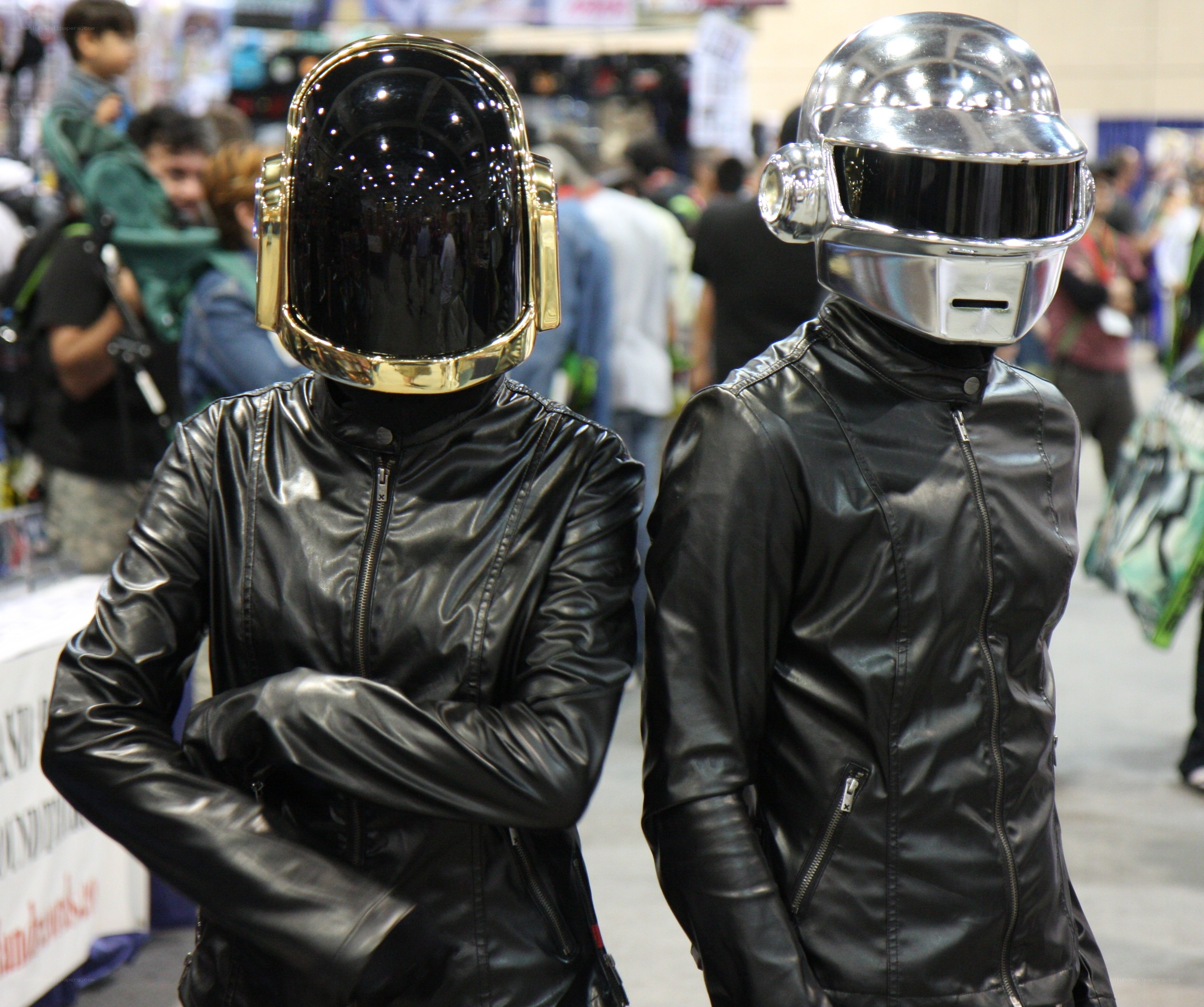 Daft Punk cosplayers at convention