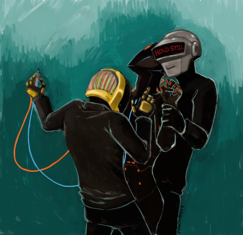 Daft Punk drawing
